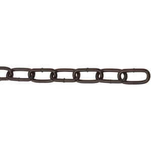 4.0mm x 26mm No.300 Straight Link Side Welded Chain Black (Per M)