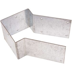 100mm No.482 Birds Mouth Post Straps - Pre-Holed Pattern for 4" x 4" Posts Pre-Galvanised