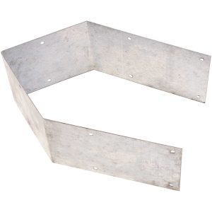 70mm No.480 Shoe Type Post Straps with Holes to suit 3" Rail and 4" Post Pre-Galvanised